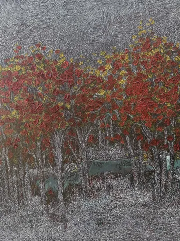 MURAT ÖZDOĞRU — “Nefes serisi 2”, 2026 "Nefes serisi 2" eseri MURAT ÖZDOĞRU tarafından 2026 yılında 80x60 cm ölçülerinde Tuval üzeri akrilik boya tekniği ile yapılmıştır.