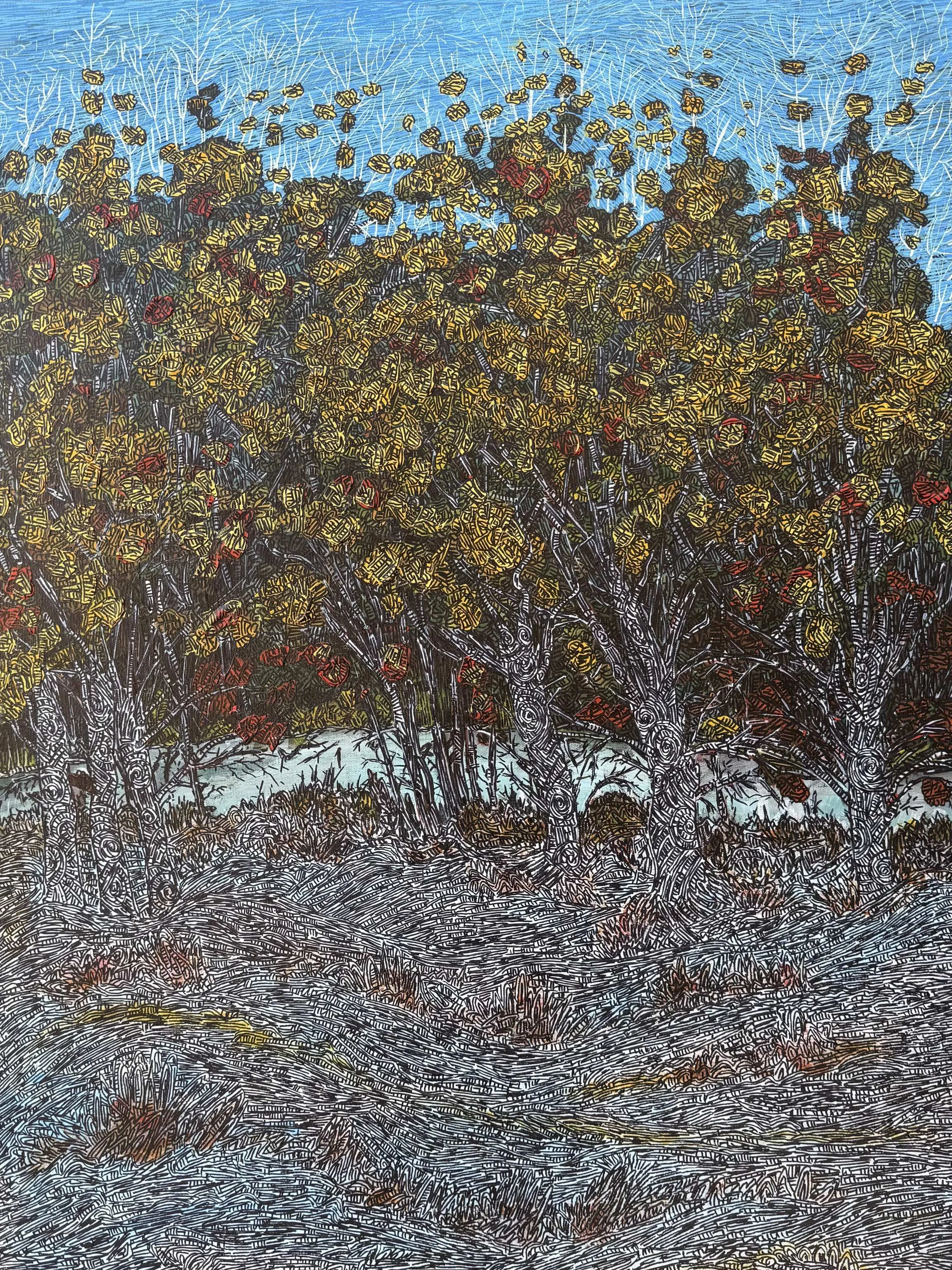 "Nefes serisi 3" eseri MURAT ÖZDOĞRU tarafından 2026 yılında 80x60 cm ölçülerinde Tuval üzeri akrilik boya tekniği ile yapılmıştır.