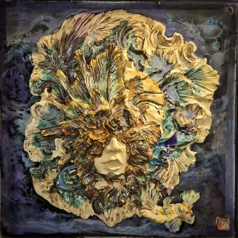 ORÇUN İLTER — “Uyanış”, 2026 "Uyanış" eseri ORÇUN İLTER tarafından 2026 yılında 50x50 cm ölçülerinde Stoneware - 1200 °c, seramik elle şekillendirme tekniği ile yapılmıştır.