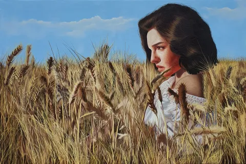 ÖZLEM ÇAKMAK — “Umay - V”, 2026 "Umay - V" eseri ÖZLEM ÇAKMAK tarafından 2026 yılında 60x90 cm ölçülerinde Tuval üzeri yağlı boya tekniği ile yapılmıştır.