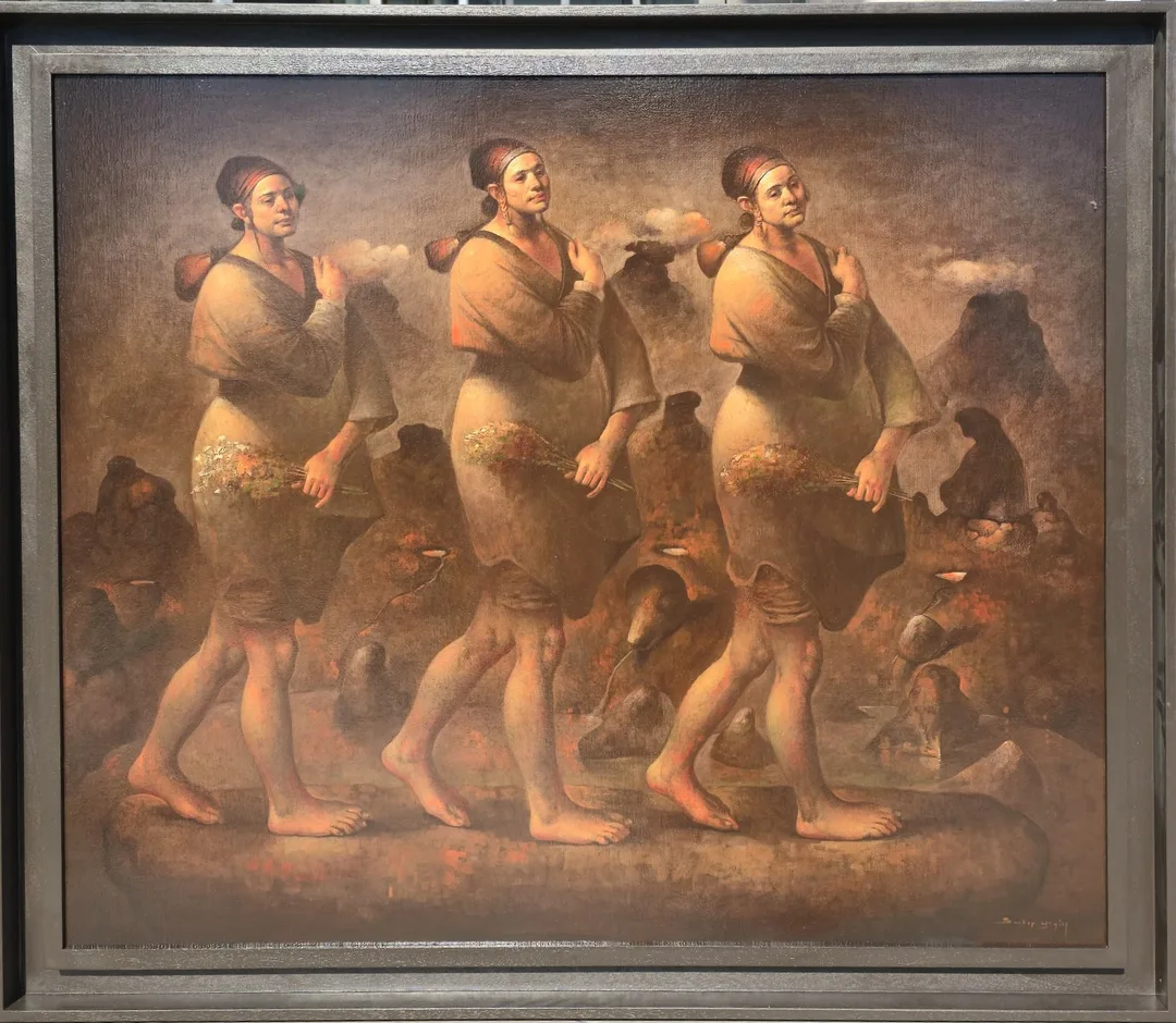 yakınlaştır "Gözeler" eseri SERTAP YEĞİN tarafından 100x120 cm ölçülerinde Tuval üzeri yağlı boya tekniği ile yapılmıştır.