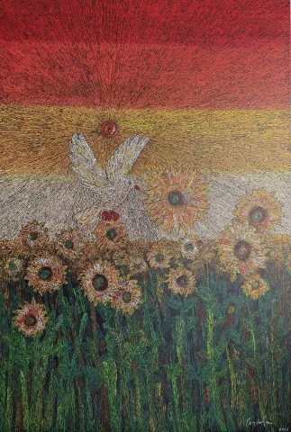 MURAT ÖZDOĞRU — “Ayçiçek serisi”, 2026 "Ayçiçek serisi" eseri MURAT ÖZDOĞRU tarafından 2026 yılında 120x80 cm ölçülerinde Tuval üzeri akrilik boya tekniği ile yapılmıştır.