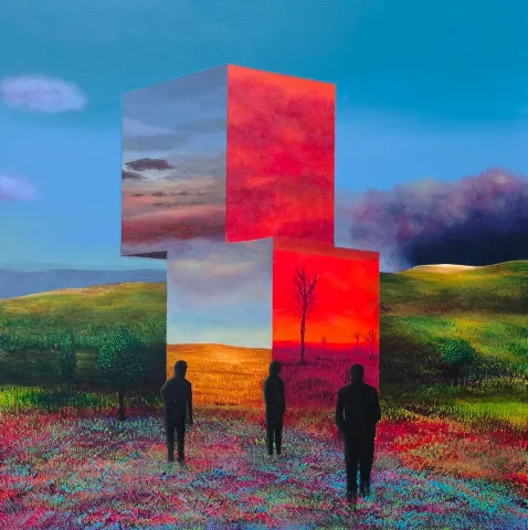 ARDA SELİM — “Tercih”, 2026 "Tercih" eseri ARDA SELİM tarafından 2026 yılında 60x60 cm ölçülerinde Tuval üzerine akrilik boya tekniği ile yapılmıştır.