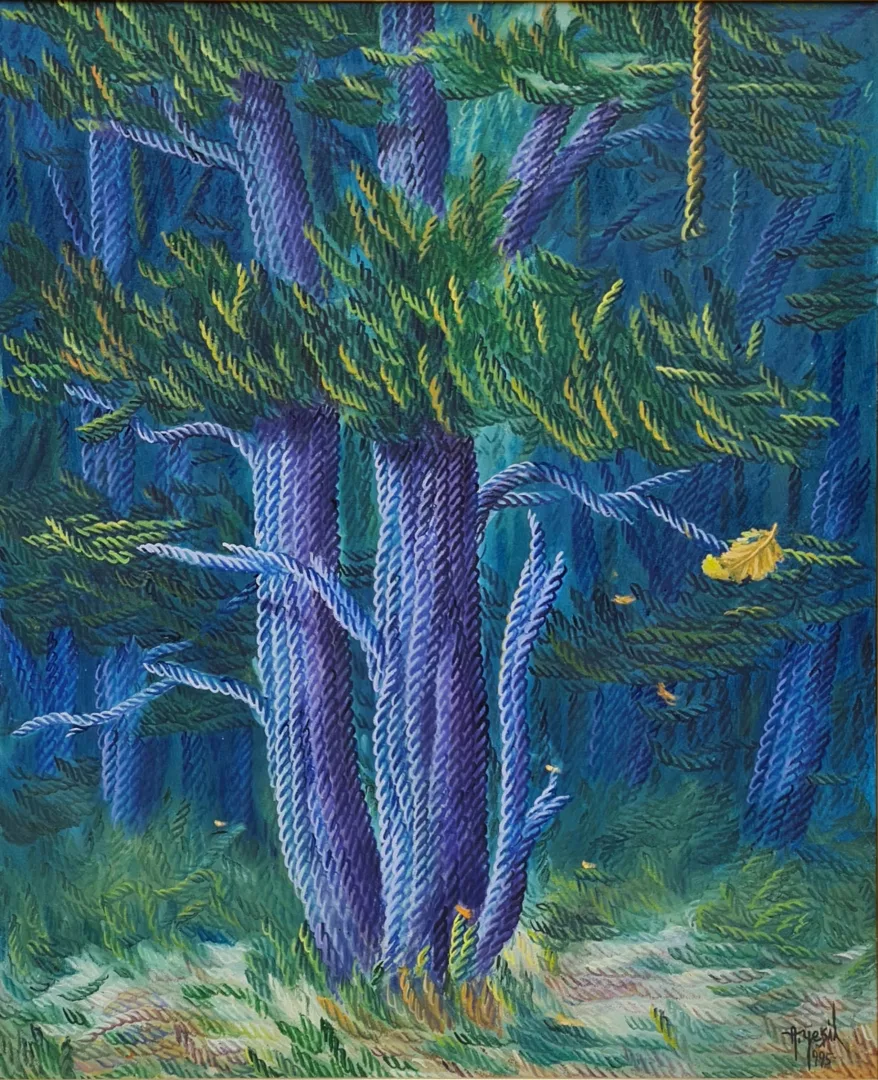 yakınlaştır "Duyguların dört mevsiminde" eseri AHMET YEŞİL tarafından 1995 yılında 80x65 cm ölçülerinde Tuval üzeri yağlı boya tekniği ile yapılmıştır.