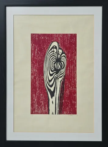 MUAMMER BAKIR — “Kadın Ve Çocuğu” "Kadın Ve Çocuğu" eseri MUAMMER BAKIR tarafından 61x45 cm ölçülerinde Ağaç Baskı (Ed. 2/3) tekniği ile yapılmıştır.