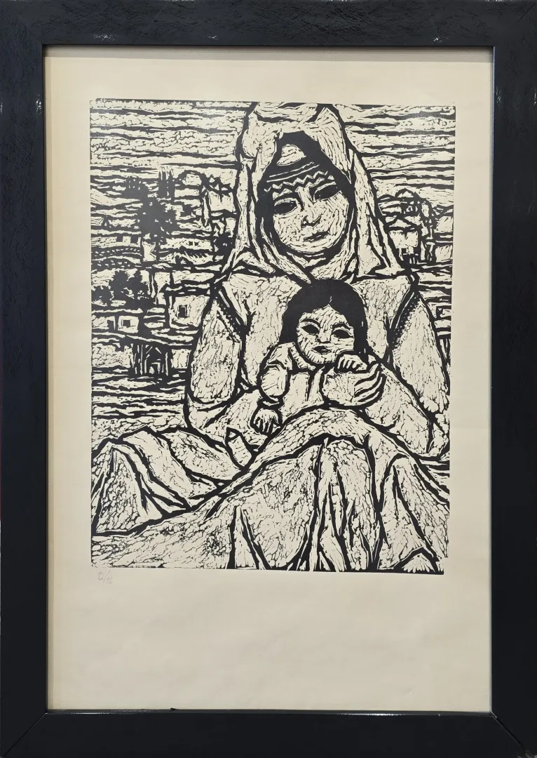yakınlaştır "Çocuk Ve Kadın" eseri TURGUT ZAİM tarafından 55x39 cm ölçülerinde Gravür (Ed. 12/16) tekniği ile yapılmıştır.