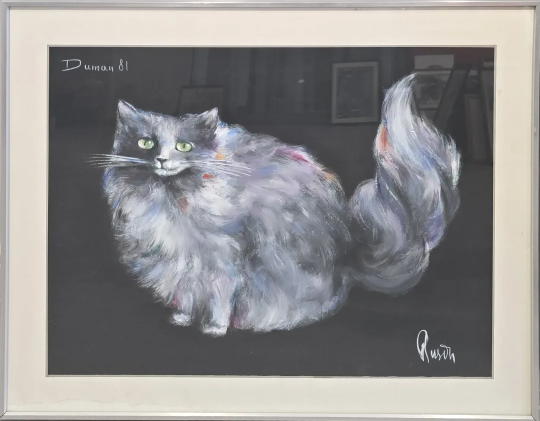 "Duman" eseri RASİN tarafından 1981 yılında 46x59 cm ölçülerinde Karton üzeri yağlı boya tekniği ile yapılmıştır.
