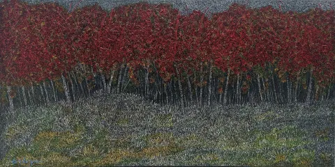 MURAT ÖZDOĞRU — “Sonbahar serisi”, 2025 "Sonbahar serisi" eseri MURAT ÖZDOĞRU tarafından 2025 yılında 65x130 cm ölçülerinde Tuval üzeri akrilik boya tekniği ile yapılmıştır.