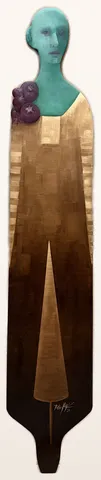 FATMA KARA — 2026 Bu eser FATMA KARA tarafından 2026 yılında 175x32 cm ölçülerinde Polyester döküm ve ahşap üzeri yağlı boya tekniği ile yapılmıştır.