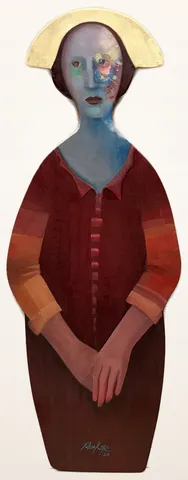FATMA KARA — 2026 Bu eser FATMA KARA tarafından 2026 yılında 90x33 cm ölçülerinde Polyester döküm üzeri yağlı boya tekniği ile yapılmıştır.