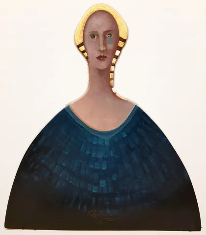FATMA KARA — 2026 Bu eser FATMA KARA tarafından 2026 yılında 76x68 cm ölçülerinde Polyester döküm üzeri yağlı boya tekniği ile yapılmıştır.