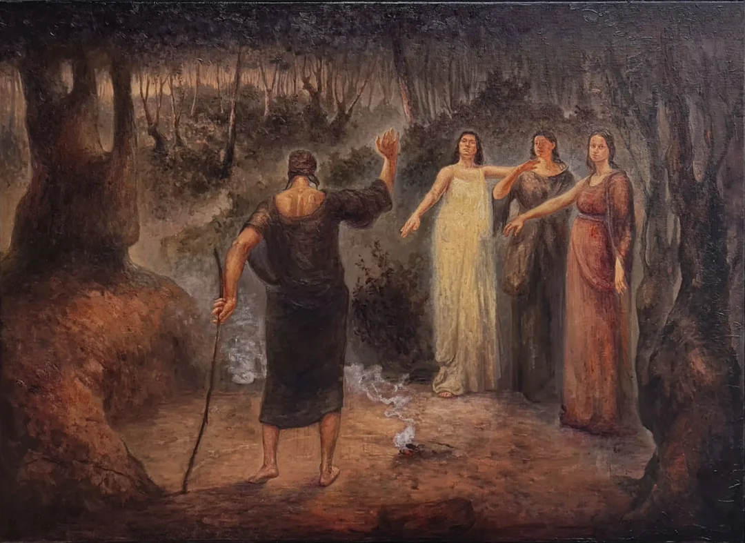 "Karar" eseri HASAN BAYKUŞ tarafından 2024 yılında 80x110 cm ölçülerinde Tuval üzeri yağlı boya tekniği ile yapılmıştır.