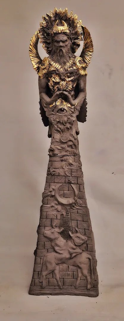 "Sin" eseri ORÇUN İLTER tarafından 2024 yılında 104x32x30 cm ölçülerinde Seramik - Serbest Şekillendirme, Altın Dekor Uygulaması tekniği ile yapılmıştır.