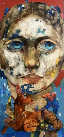 SEMA ÖCAL — “İsimsiz”, 2025 "İsimsiz" eseri SEMA ÖCAL tarafından 2025 yılında 150x70 cm ölçülerinde Tuval üzeri yağlı boya tekniği ile yapılmıştır.