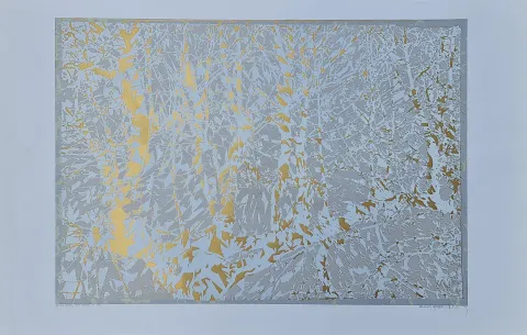 DEVRİM ERBİL — “Şiirsel Doğa Yorumu - A.”, 2011 "Şiirsel Doğa Yorumu - A." eseri DEVRİM ERBİL tarafından 2011 yılında 59x93 cm ölçülerinde Serigrafi tekniği ile yapılmıştır.