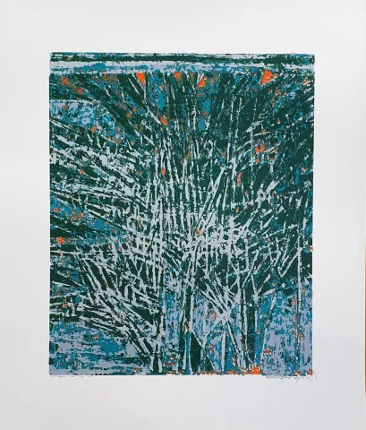 DEVRİM ERBİL — “Doğanın Gizemli Çizgisi”, 2013 "Doğanın Gizemli Çizgisi" eseri DEVRİM ERBİL tarafından 2013 yılında 100x70 cm ölçülerinde Serigrafi tekniği ile yapılmıştır.