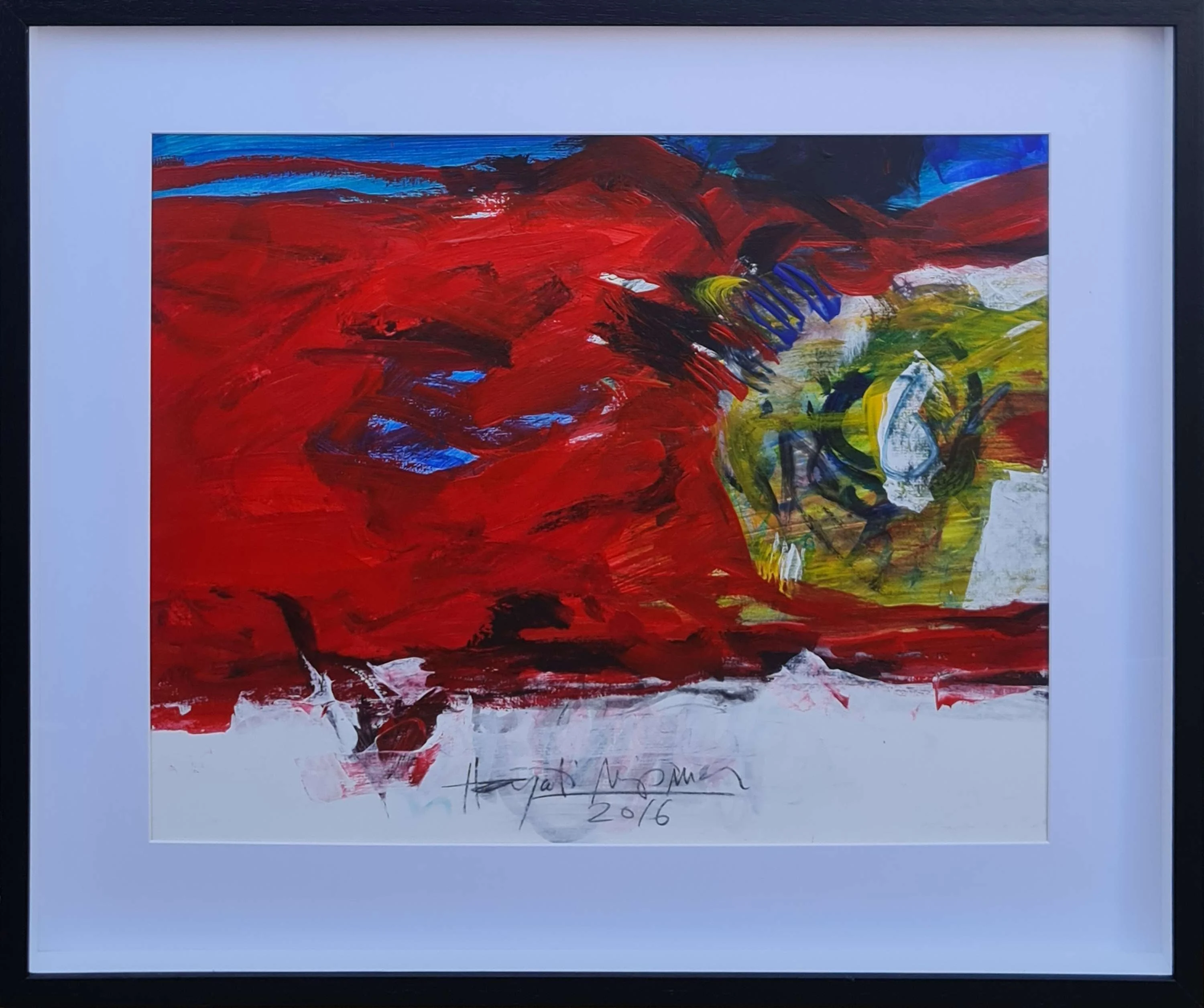 "İsimsiz" eseri HAYATİ MİSMAN tarafından 2016 yılında 50x60 cm ölçülerinde Kağıt üzeri yağlı boya tekniği ile yapılmıştır.