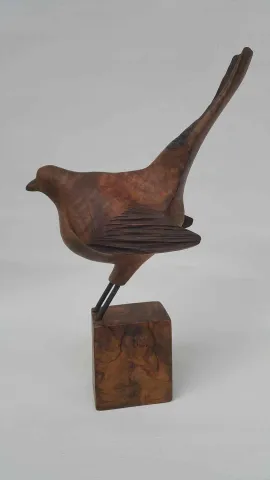 HAKAN ERASLAN — “Kuş”, 2018 "Kuş" eseri HAKAN ERASLAN tarafından 2018 yılında 39x15x20 cm ölçülerinde Heykel tekniği ile yapılmıştır.