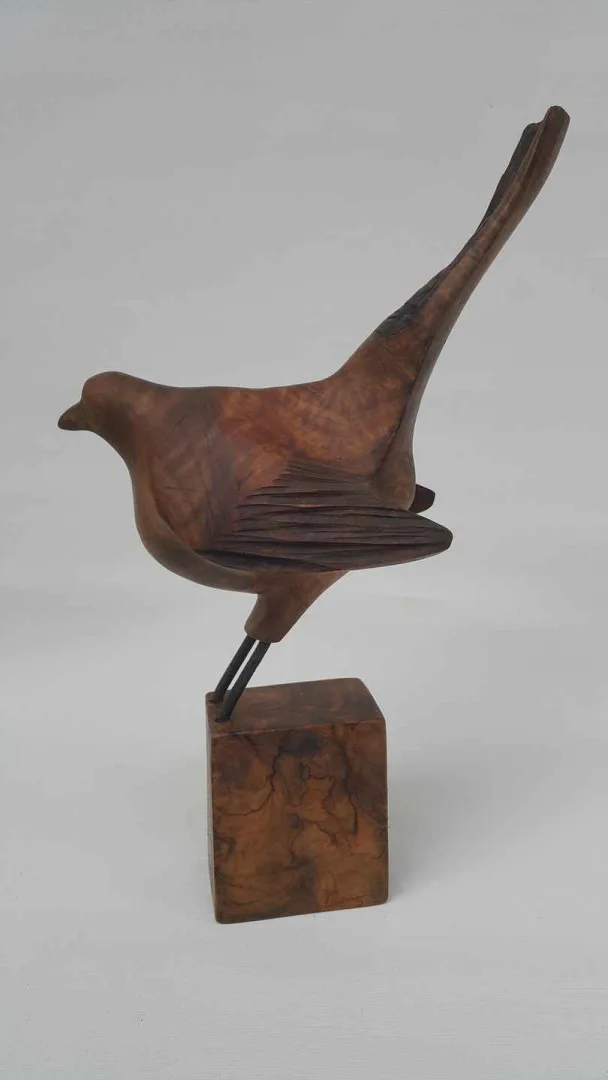 "Kuş" eseri HAKAN ERASLAN tarafından 2018 yılında 39x15x20 cm ölçülerinde Heykel tekniği ile yapılmıştır.