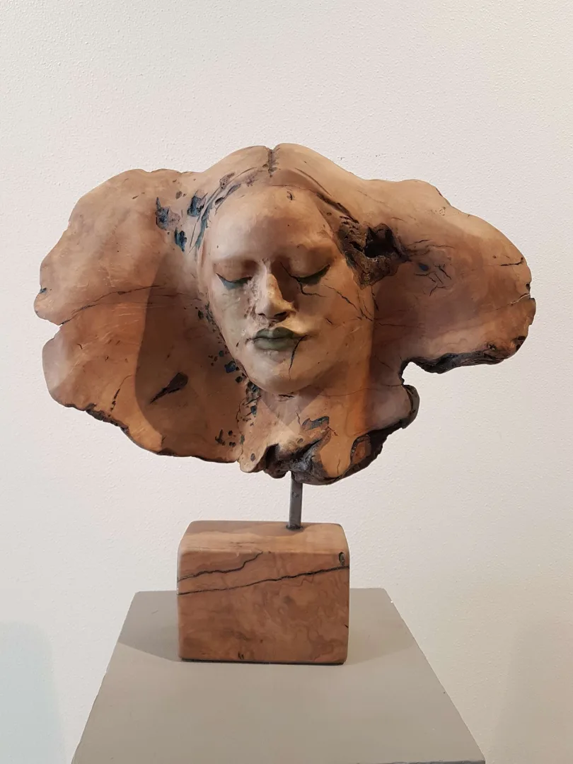 "Kadın büstü" eseri HAKAN ERASLAN tarafından 2017 yılında 40x38x15 cm ölçülerinde Heykel tekniği ile yapılmıştır.