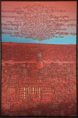 DEVRİM ERBİL — “İsimsiz”, 2025 "İsimsiz" eseri DEVRİM ERBİL tarafından 2025 yılında 90x60 cm ölçülerinde Alüminyum üzerine Giclee baskı 1/1 Monoprint tekniği ile yapılmıştır.