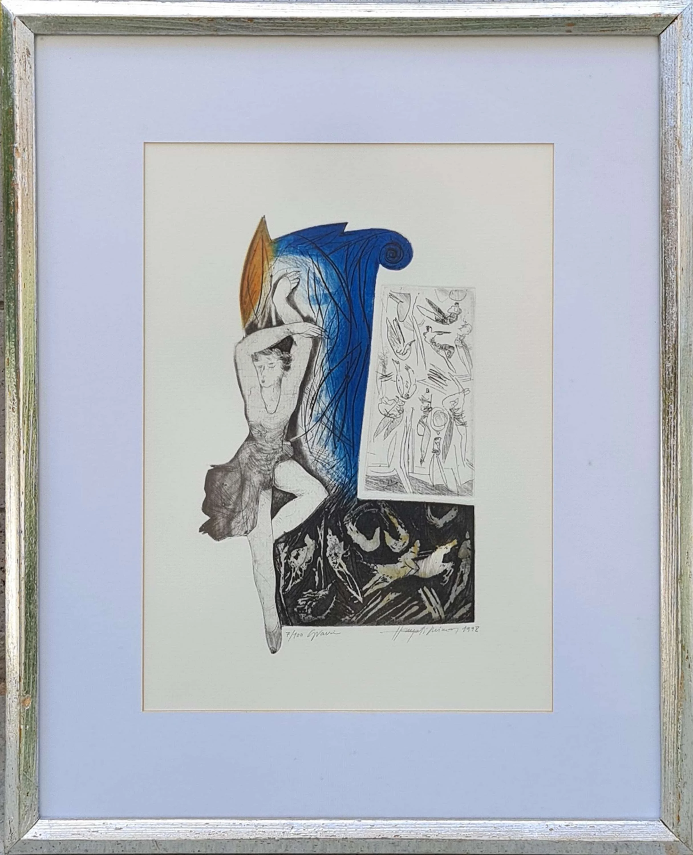 "İsimsiz" eseri HAYATİ MİSMAN tarafından 1998 yılında 36x26 cm ölçülerinde Gravür tekniği ile yapılmıştır.