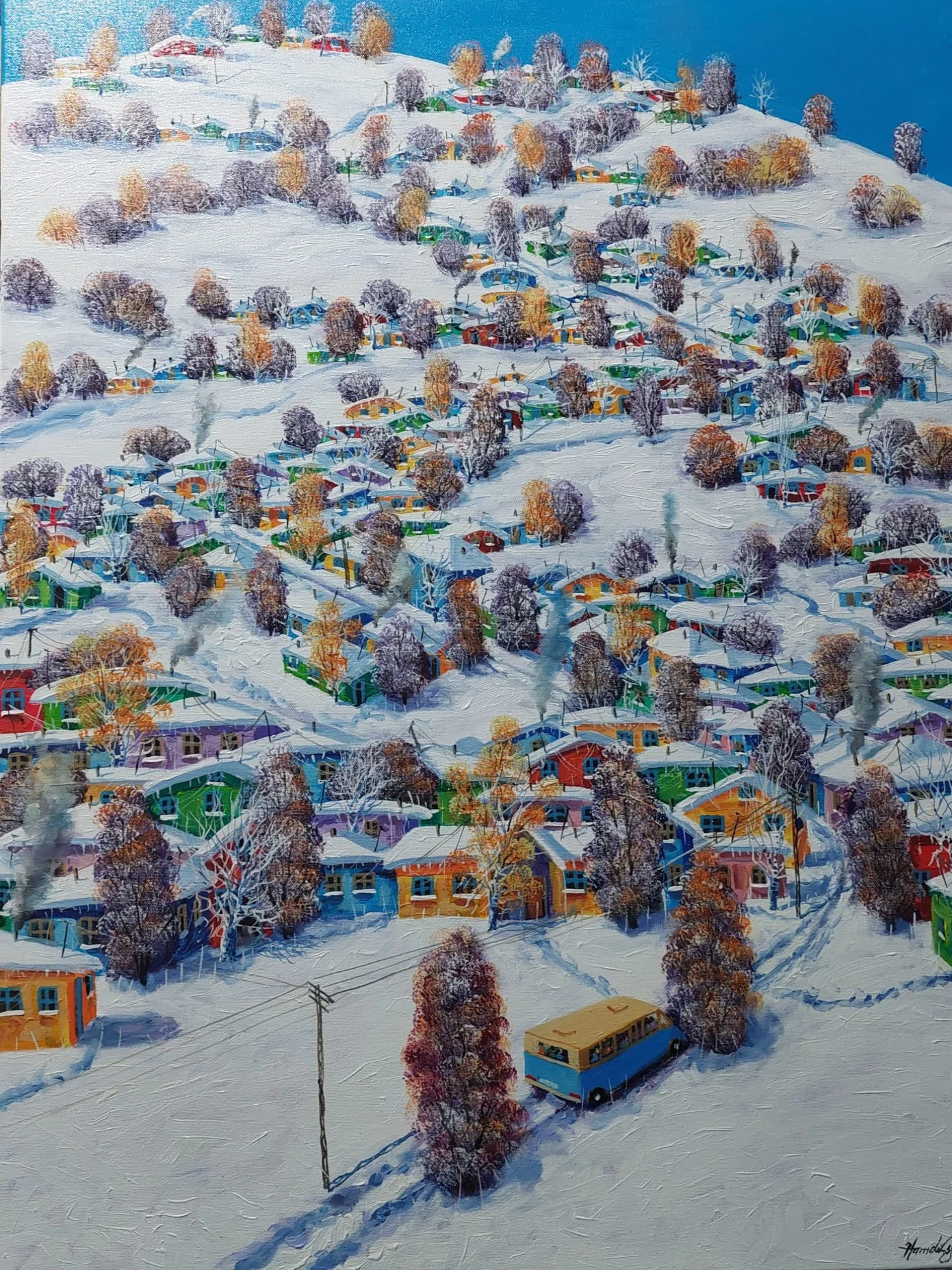 Bu eser HAMDİ ESER tarafından 2026 yılında 80x60 cm ölçülerinde Tuval üzeri yağlı boya tekniği ile yapılmıştır.