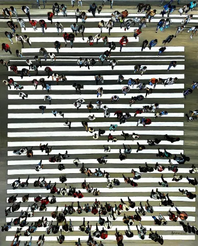 HATİCE YAMAN — “İsimsiz”, 2025 "İsimsiz" eseri HATİCE YAMAN tarafından 2025 yılında 129x120 cm ölçülerinde Tuval üzeri yağlı boya tekniği ile yapılmıştır.