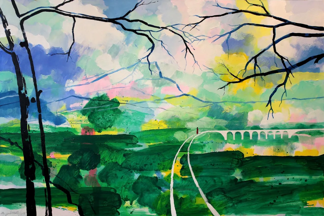 yakınlaştır "Cézanne ve Sezan - 34" eseri MEHMET YILMAZ tarafından 2025 yılında 100x150 cm ölçülerinde Tuval üzeri akrilik ve yağlı boya tekniği ile yapılmıştır.