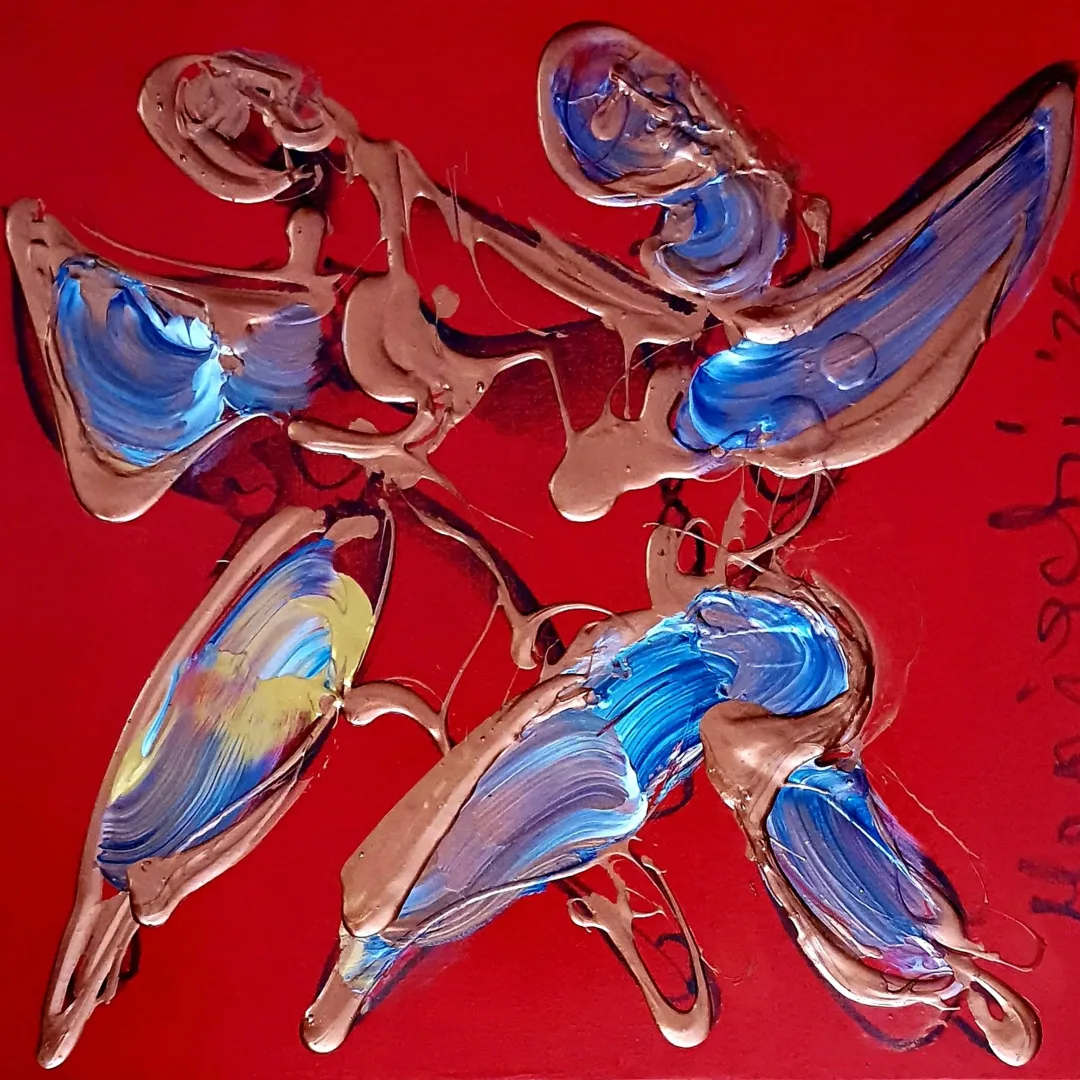 yakınlaştır "Dansçılar" eseri ALİ HERİSCHİ tarafından 50x50 cm ölçülerinde Tuval üzeri yağlı boya tekniği ile yapılmıştır.