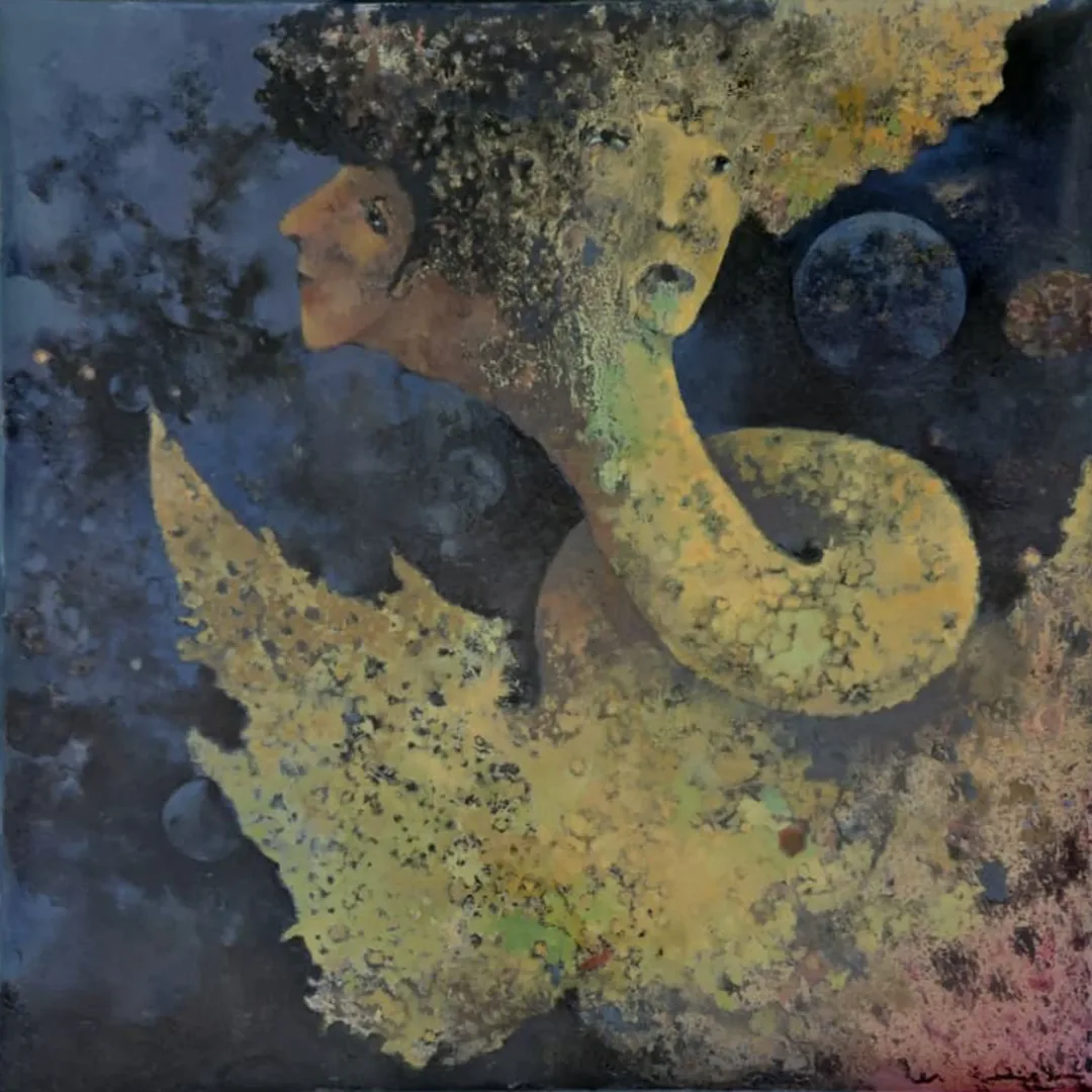 EROL PELİOĞLU — “İsimsiz”, 2021 "İsimsiz" eseri EROL PELİOĞLU tarafından 2021 yılında 60x60 cm ölçülerinde Tuval üzeri yağlı boya tekniği ile yapılmıştır.