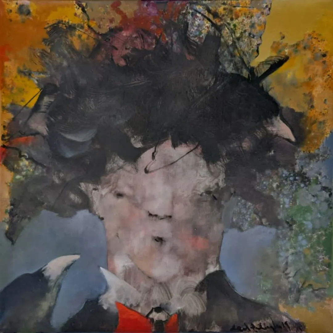 EROL PELİOĞLU — “İsimsiz”, 2019 "İsimsiz" eseri EROL PELİOĞLU tarafından 2019 yılında 60x60 cm ölçülerinde Tuval üzeri yağlı boya tekniği ile yapılmıştır.