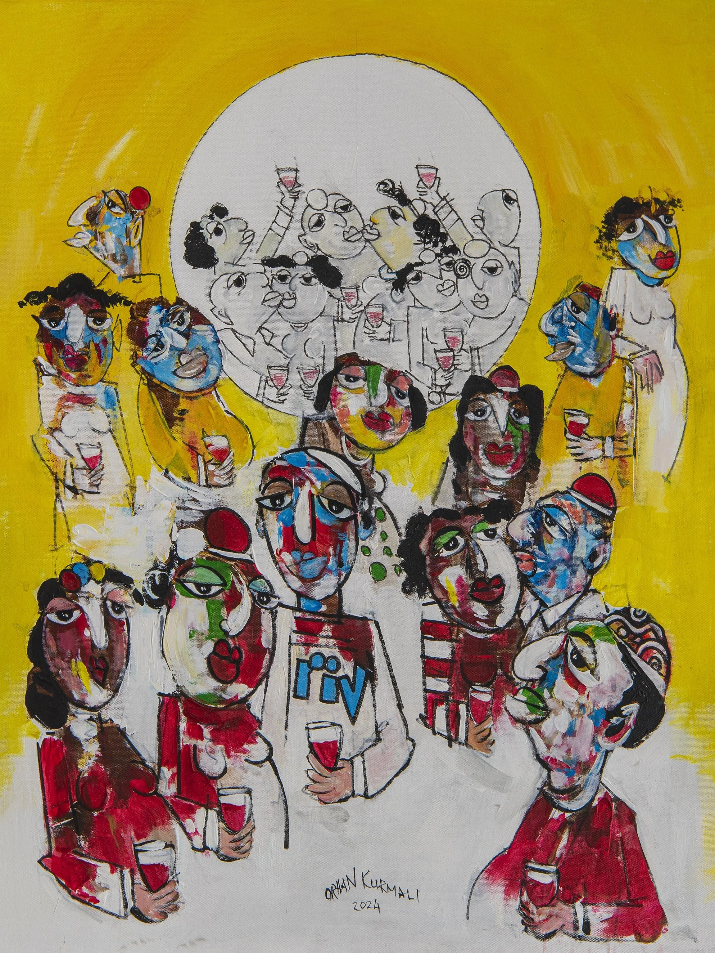 "Hoş gör serisi" eseri ORHAN KURMALI tarafından 2024 yılında 80x60 cm ölçülerinde Tuval üzeri yağlı boya tekniği ile yapılmıştır.