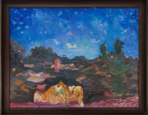 DURAN KARACA — “Toroslar'dan”, 1992 "Toroslar'dan" eseri DURAN KARACA tarafından 1992 yılında 73x94 cm ölçülerinde Tuval üzeri yağlı boya tekniği ile yapılmıştır.