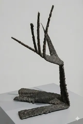 KUZGUN ACAR — “Anadolu'nun Paslı Metal Kuşları” "Anadolu'nun Paslı Metal Kuşları" eseri KUZGUN ACAR tarafından 46x26x16 cm ölçülerinde Metal heykel tekniği ile yapılmıştır.