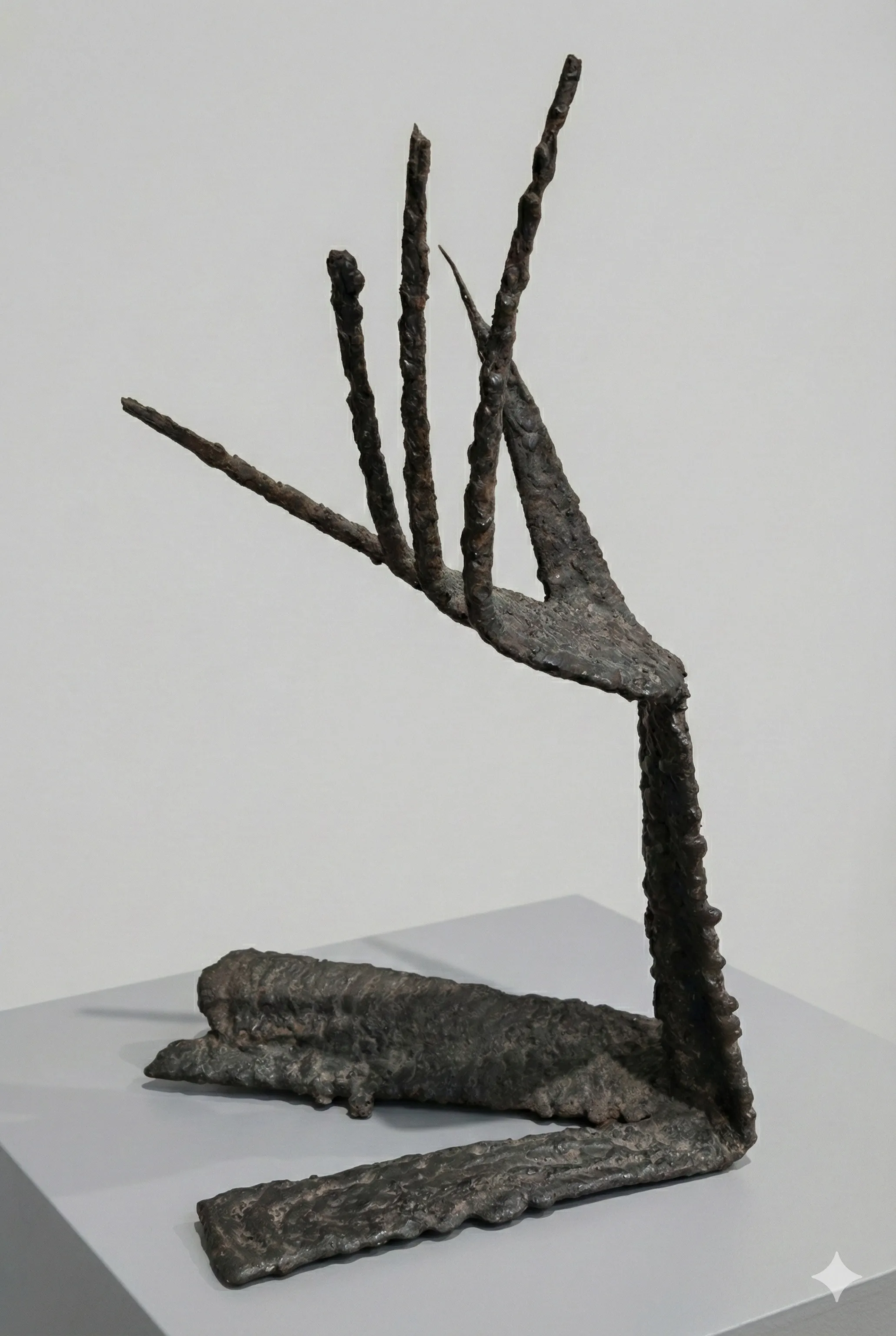 "Anadolu'nun Paslı Metal Kuşları" eseri KUZGUN ACAR tarafından 46x26x16 cm ölçülerinde Metal heykel tekniği ile yapılmıştır.