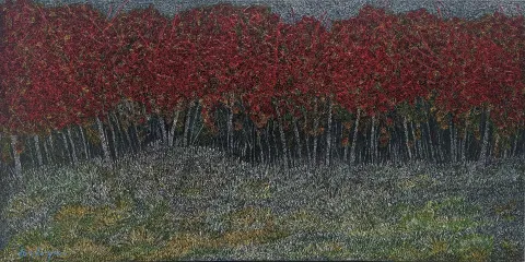 MURAT ÖZDOĞRU tarafından 2025 yılında 65x130 cm ölçülerinde Tuval üzeri akrilik boya tekniği ile yapılmıştır.