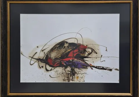 EKREM KADAK — “Untitled”, 2001 "İsimsiz" eseri EKREM KADAK tarafından 2001 yılında 35x50 cm ölçülerinde Kağıt üzeri yağlı boya tekniği ile yapılmıştır.