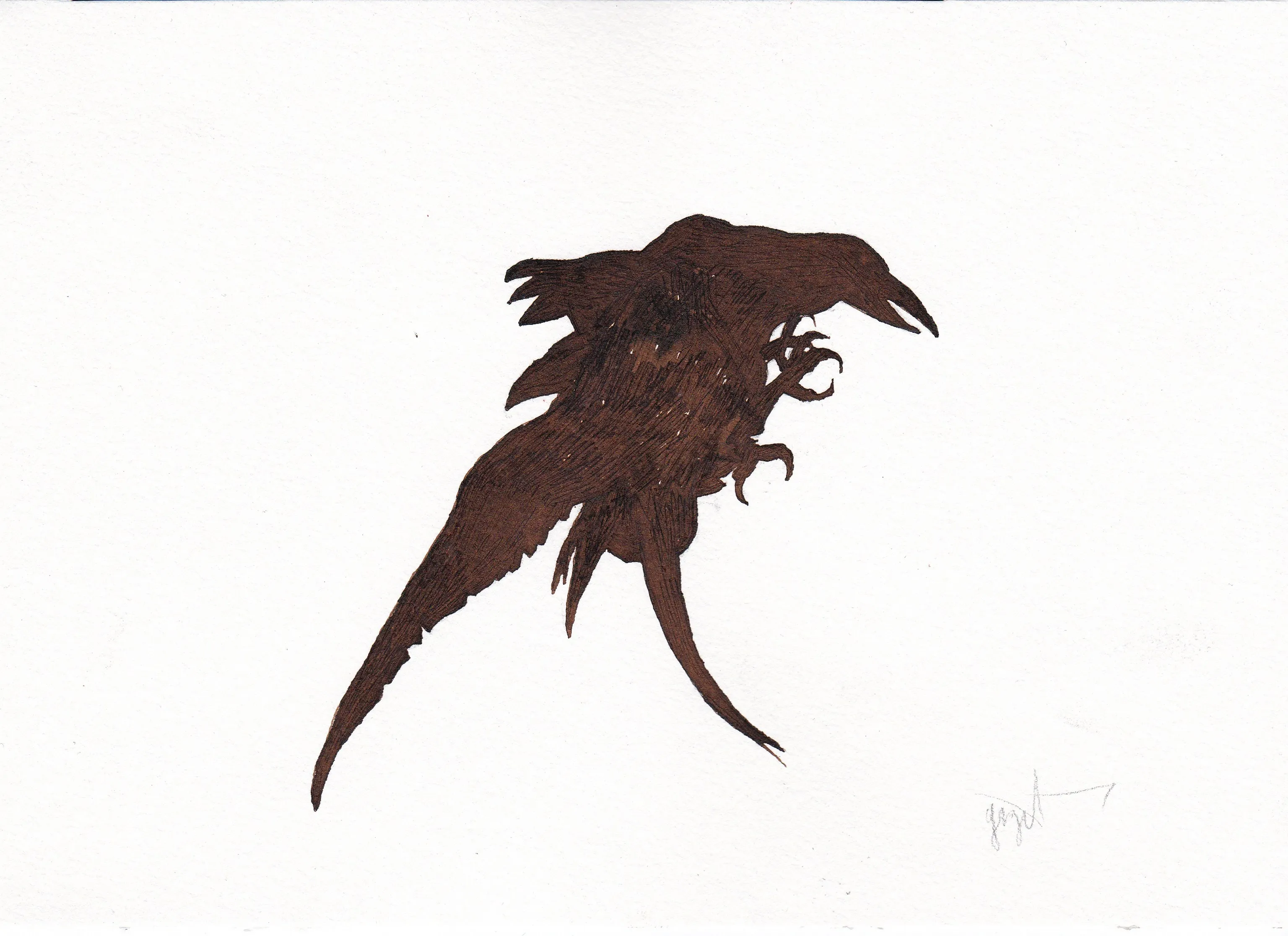 "Kargalar" eseri YİĞİT ALTIPARMAKOĞULLARI tarafından 2013 yılında 15x21 cm ölçülerinde Kağıt üzeri Ekolin tekniği ile yapılmıştır.