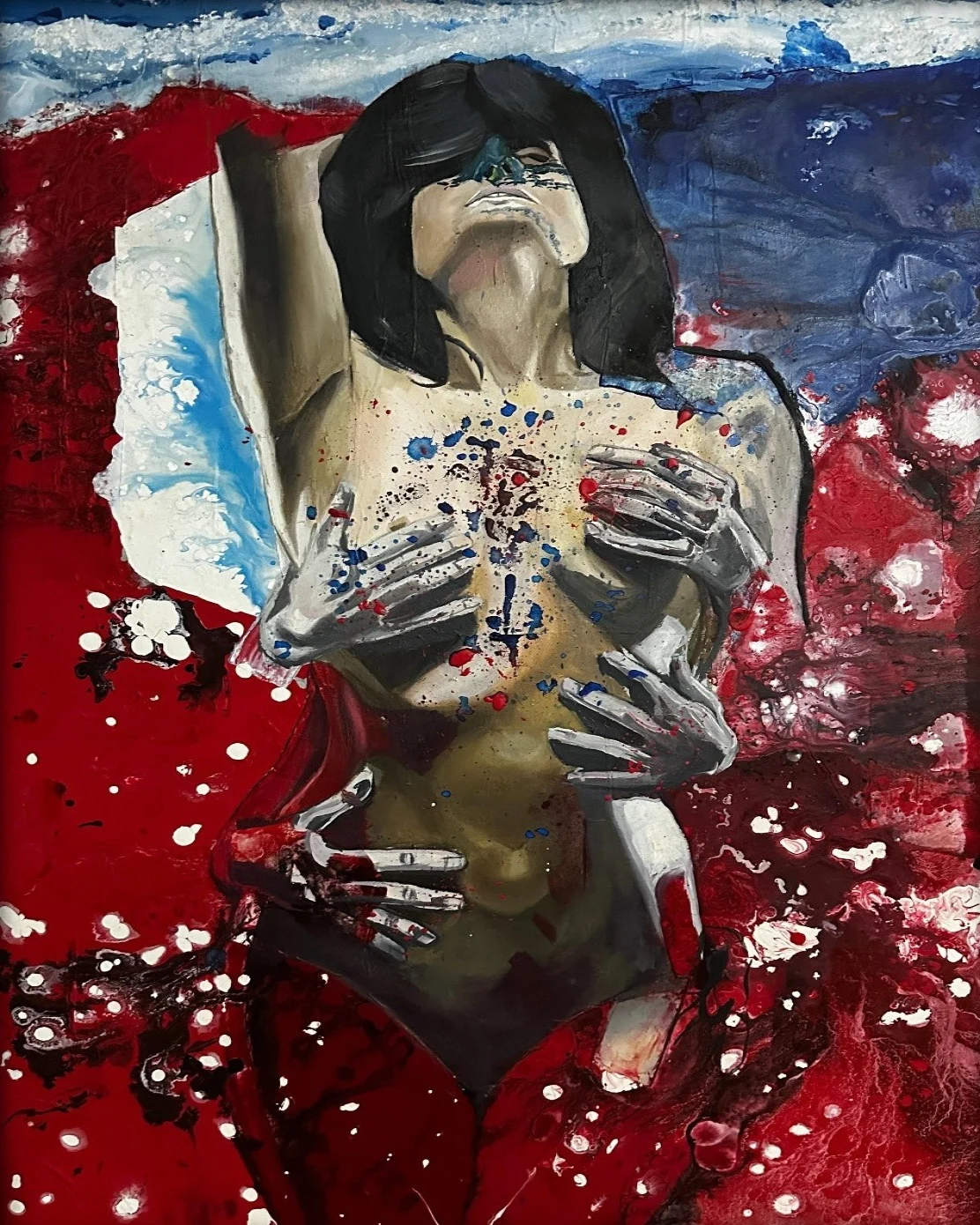 Bu eser YUSUF KAYA tarafından 2019 yılında 100x80 cm ölçülerinde Tuval üzeri akrilik boya tekniği ile yapılmıştır.