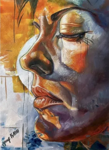 YUSUF KAYA — “Zerasa”, 2024 "Zerasa" eseri YUSUF KAYA tarafından 2024 yılında 29x21 cm ölçülerinde Kağıt üzeri yağlı boya tekniği ile yapılmıştır.