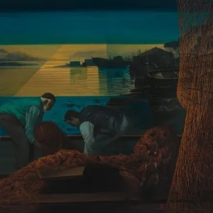 AYDIN AYAN tarafından 2016 yılında 160x200 cm ölçülerinde Tuval üzeri yağlı boya tekniği ile yapılmıştır.