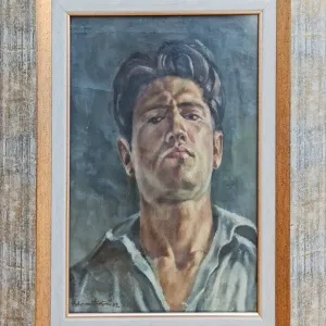 ADNAN TURANİ tarafından 1942 yılında 36x26 cm ölçülerinde Pres tuval üzeri yağlı boya tekniği ile yapılmıştır.