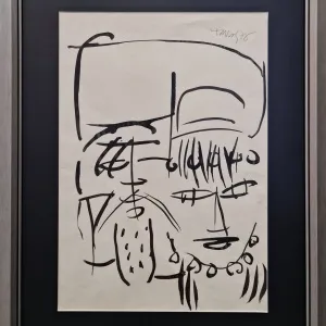 ADNAN TURANİ tarafından 1978 yılında 41x29 cm ölçülerinde Kağıt üzeri füzen tekniği ile yapılmıştır.