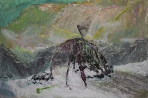 AHMET MEREY tarafından 2011 yılında 200x300 cm ölçülerinde Tuval üzeri yağlı boya tekniği ile yapılmıştır.