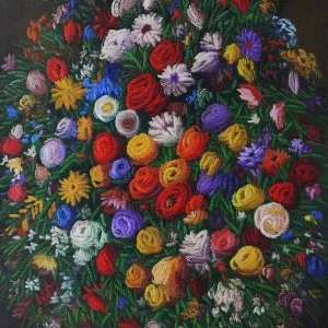 AHMET YEŞİL tarafından 2015 yılında 130x98 cm ölçülerinde Tuval üzeri yağlı boya tekniği ile yapılmıştır.