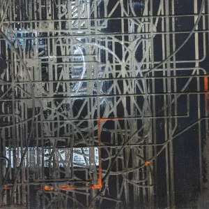 ALİ ERTUĞRUL KÜPELİ tarafından 2021 yılında 44x44 cm ölçülerinde MDF üzeri karışık teknik tekniği ile yapılmıştır.