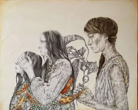 ILGIN ERDEM tarafından 2022 yılında 120x150 cm ölçülerinde Tuval üzeri yağlı boya tekniği ile yapılmıştır.