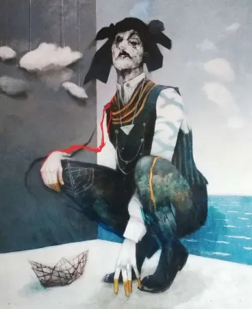 ERCAN AYÇİÇEK tarafından 2021 yılında 170x140 cm ölçülerinde Tuval üzeri akrilik boya tekniği ile yapılmıştır.