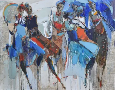 NURETTİN AKKAYA tarafından 2023 yılında 140x180 cm ölçülerinde Tuval üzeri yağlı boya tekniği ile yapılmıştır.